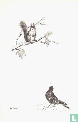 Eekhoorn en kraai - Bild 1