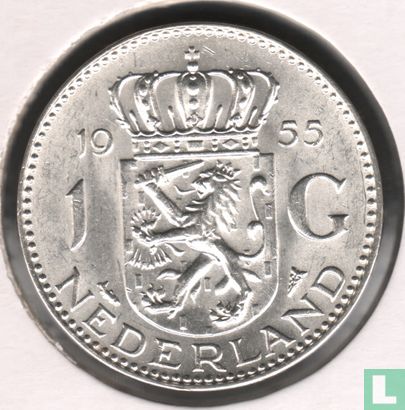 Netherlands 1 gulden 1955 (type 2) - Image 1
