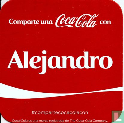 Comparte una Coca-Cola con Alejandro