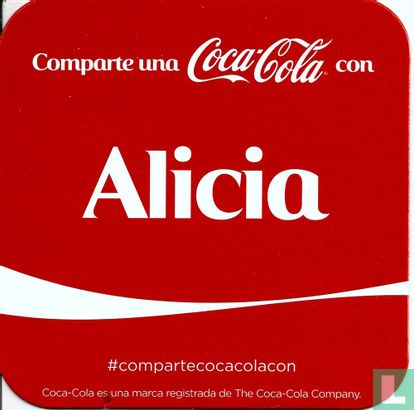Comparte una Coca-Cola con Alicia
