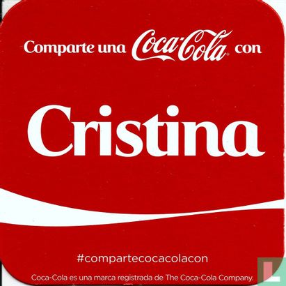 Comparte una Coca-Cola con Cristina