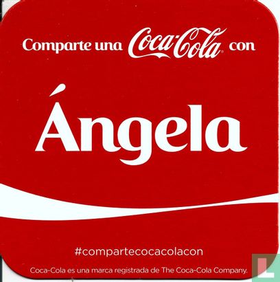 Comparte una Coca-Cola con Angela