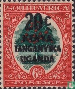 Stamps of South Africa with overprint