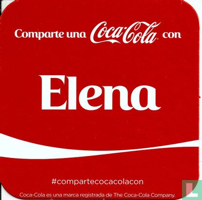 Comparte una Coca-Cola con Elena