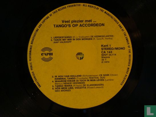 Tango's op Accordeon - Afbeelding 3