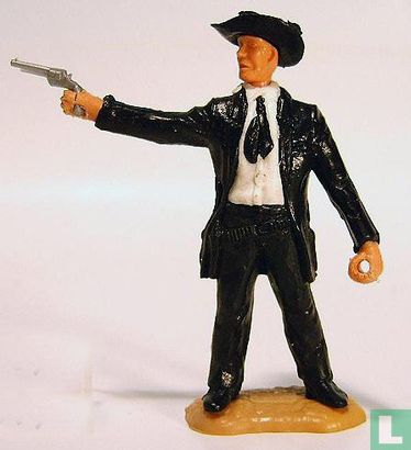 Cowboy mit revolver 