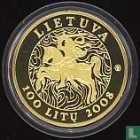 Litouwen 100 litu 2008 (PROOF) "1000th Anniversary of the name Lithuania" - Afbeelding 1