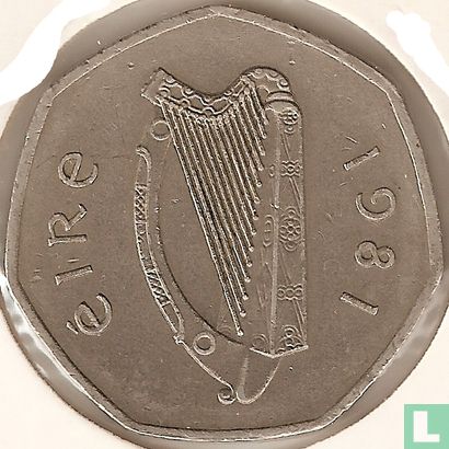 Ierland 50 pence 1981 - Afbeelding 1