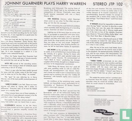 Johnny Guarnieri plays Harry Warren  - Afbeelding 2