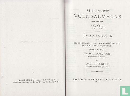 Groningsche Volksalmanak 1925 - Image 3