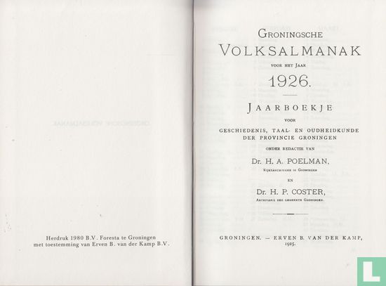 Groningsche Volksalmanak 1926 - Image 3