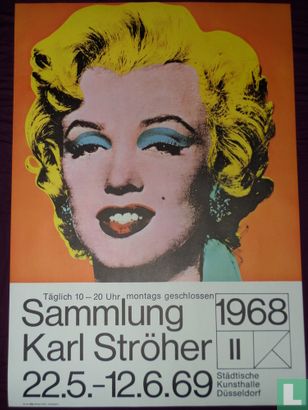Marilyn Monroe, tentoonstellingsaffiche Karl Ströher, Düsseldorf 1968