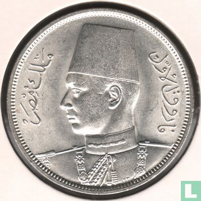 Égypte 10 piastres 1939 (AH1358) - Image 2