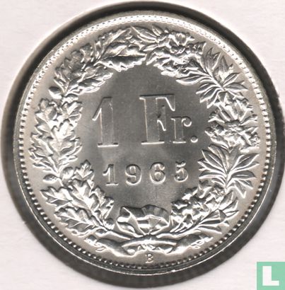 Zwitserland 1 franc 1965 - Afbeelding 1