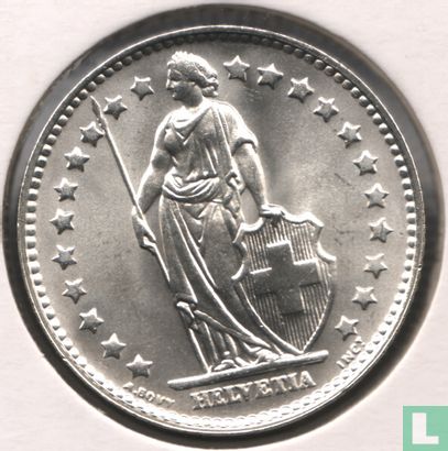 Switzerland 1 franc 1965 - Image 2