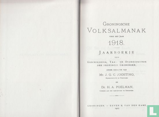 Groningsche Volksalmanak 1918 - Image 3