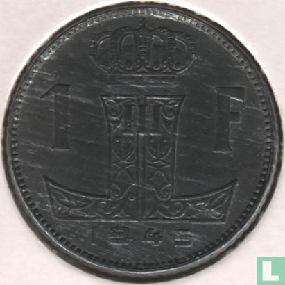 Belgique 1 franc 1945 - Image 1