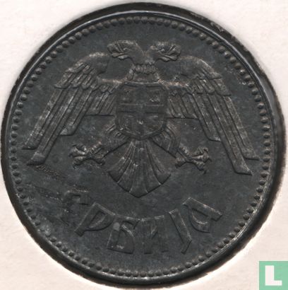 Serbie 10 dinara 1943 - Image 2