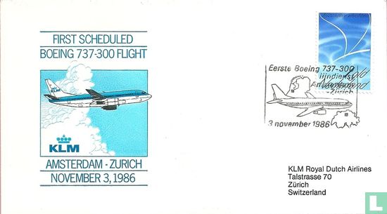 First scheduled flight Amsterdam - Zurich - Image 1