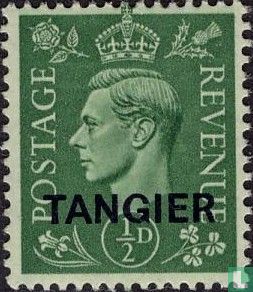 Le roi George VI, avec surcharge "Tangier"