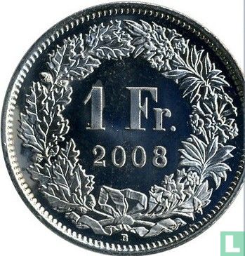 Zwitserland 1 franc 2008 - Afbeelding 1