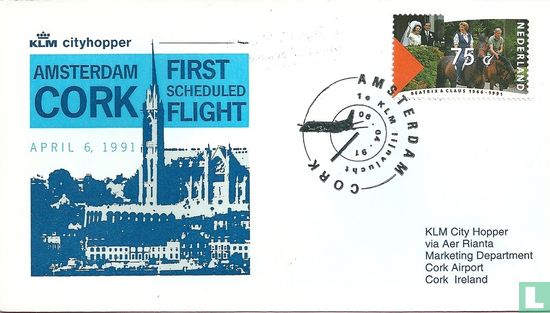 First scheduled flight Amsterdam-Cork
