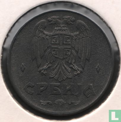 Serbie 1 dinar 1942 - Image 2