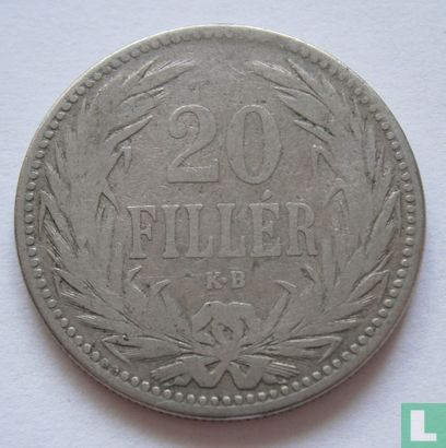 Hongrie 20 filler 1893 - Image 2