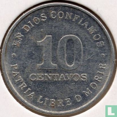 Nicaragua 10 centavos 1987 - Image 2