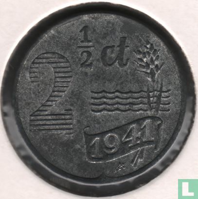 Netherlands 2½ cents 1941 (type 2) - Image 1