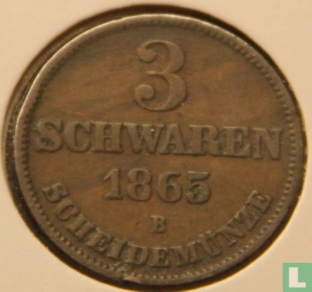 Oldenburg 3 schwaren 1865 - Afbeelding 1