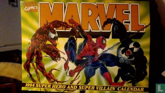 1994 Super Hero and Super Villain Calendar - Image 1