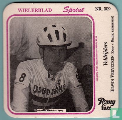 Wielrenners Wielerblad Sprint : Nr. 009 - Erwin Vervecken