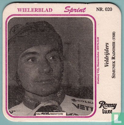 Wielrenners Wielerblad Sprint : Nr. 020 - Simunek Radomir