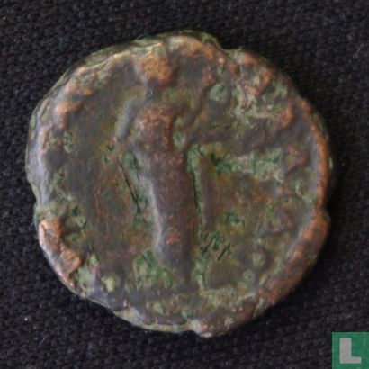 Romeinse Keizerrijk Pautalia AE3 kleinfollis van Keizer Geta 209-212 - Afbeelding 1