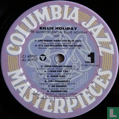 The Quintessential Billie Holiday, Volume 2 - Afbeelding 3