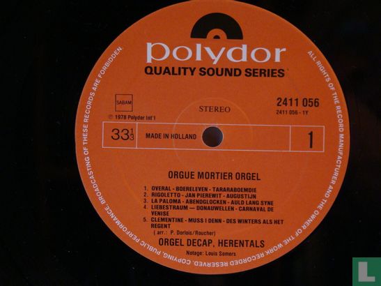 Orgue Mortier Orgel - Afbeelding 3