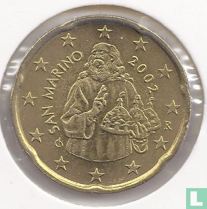 Saint-Marin 20 cent 2002 - Image 1