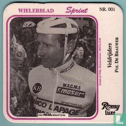 Wielrenners Wielerblad Sprint : Nr. 001 - Pol De Brauwer