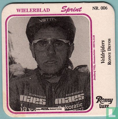 Wielrenners Wielerblad Sprint : Nr. 006 - Ronny Devos