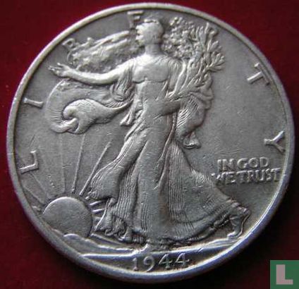 United States ½ dollar 1944 (S) - Image 1