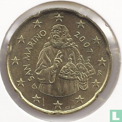 San Marino 20 cent 2007 - Image 1