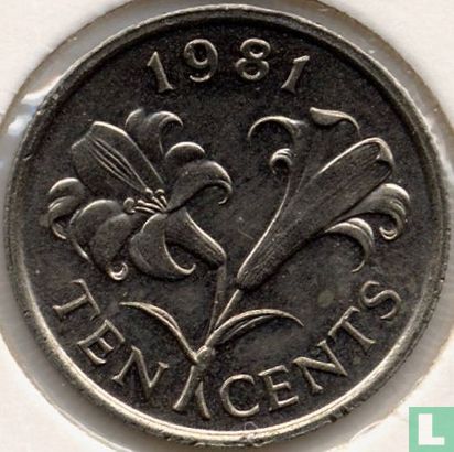 Bermuda 10 cents 1981 - Afbeelding 1