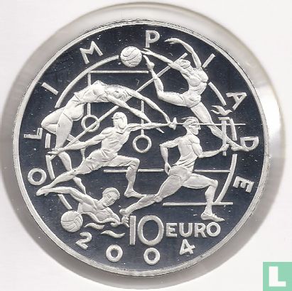 San Marino 10 euro 2003 (PROOF) "Olympic Summer Games in Athens" - Afbeelding 2