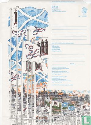 Luchtpostblad Edinburgh International Festival 1984