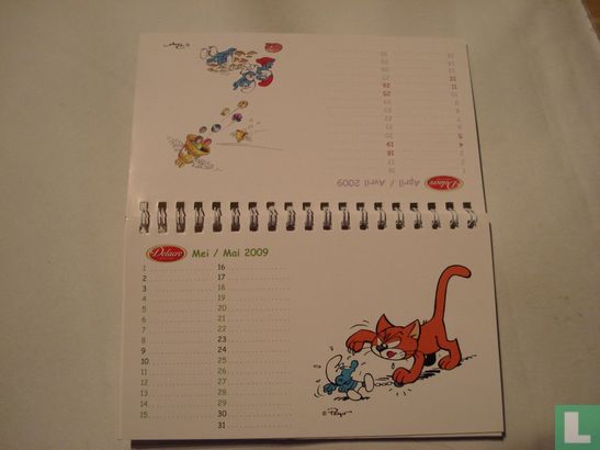 Kalender 2009 calendrier Delacre - Afbeelding 3