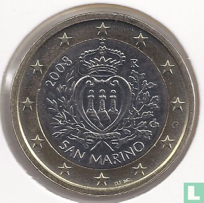 San Marino 1 euro 2008 - Afbeelding 1
