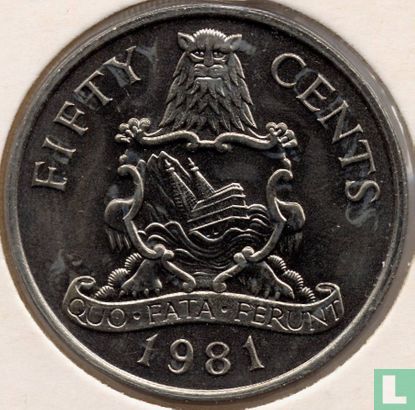 Bermuda 50 cents 1981 - Image 1