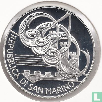 San Marino 5 euro 2007 (PROOF) "50th anniversary of the death of Arturo Toscanini" - Afbeelding 2