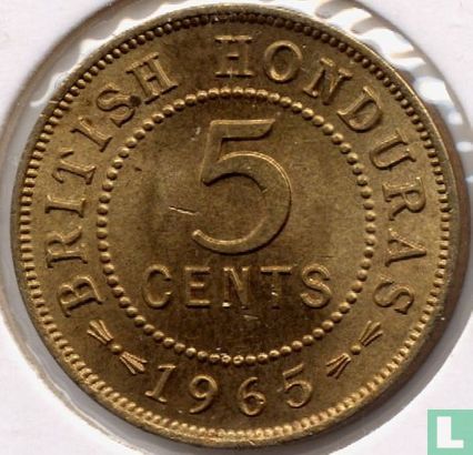Honduras britannique 5 cents 1965 - Image 1